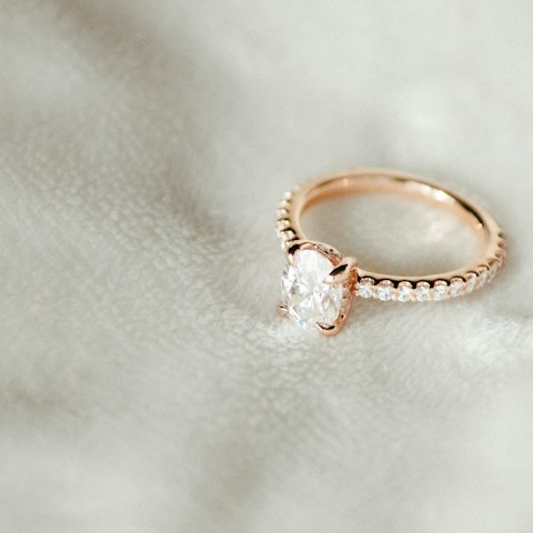 Anillo liso de oro 14 k