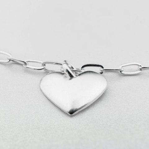 Pulsera de eslabones en plata .925